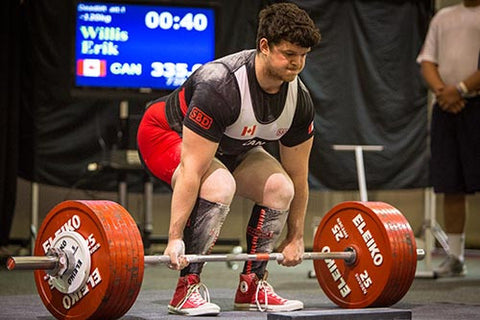 Male Powerlifter Competing