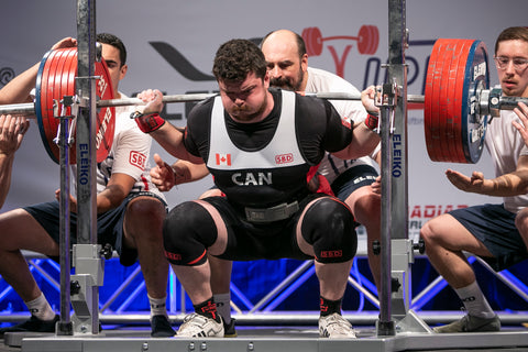 Male Powerlifter Competing