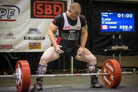 Male Powerlifter Competing