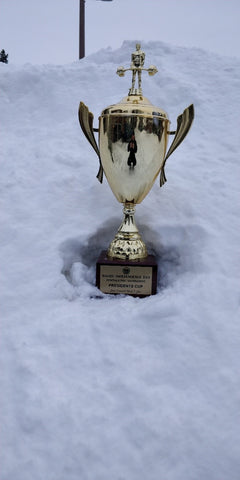 Powerlifting Championship Sitting in Snow