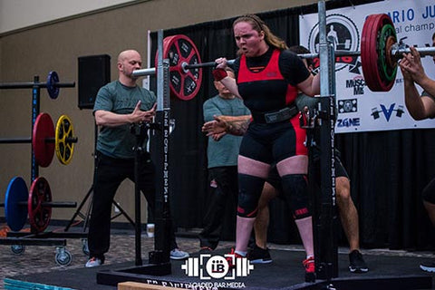 Powerlifter Readying for Competitive Lift