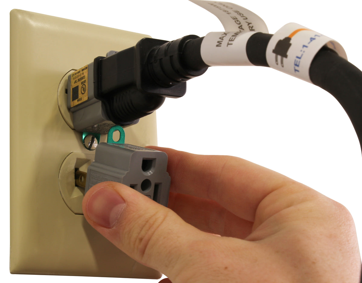 2 Pack 3 to 2 prong AC  Plug Power Polarized Grounding AC Power Plug Adapter UL 