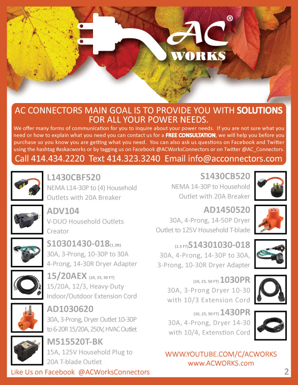 AC WORKS Brand Fall Product Sheet Download