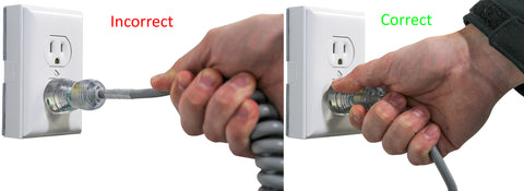 incorrect way to unplug vs correct way to unplug