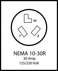 NEMA 10-30R 30A 125/250V