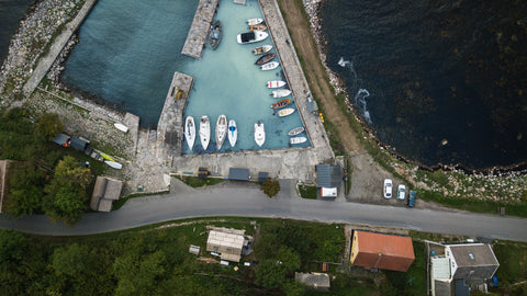 Arial View of Boat Marina 