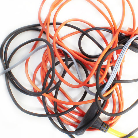 Keep pets away from tangled cords as they could get strangled or injured.  