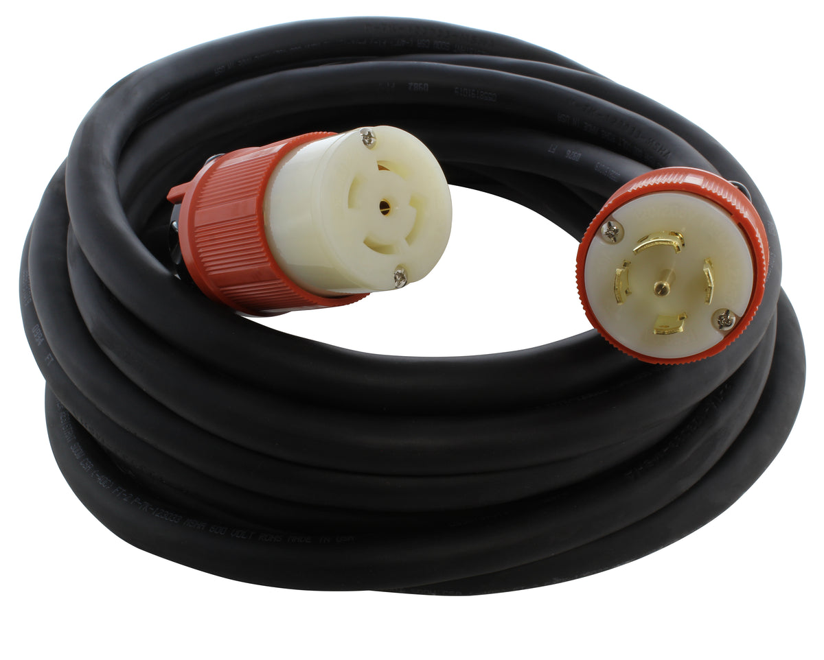 NEMA L2130 3Phase 5 Wres 30A 120/208V Industrial Rubber Extension Cord AC Connectors