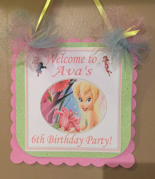 Fairy Tinkerbell Party Decorations Happy Birthday Banner Plan