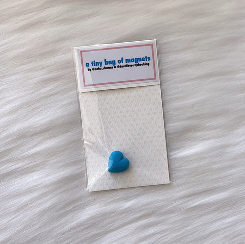 Death By Scrapbooking Gift Blue Mini Heart Magnet Mini Heart Magnet | sungkyulgapa  sungkyulgapa
