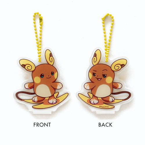 Geoffrey Siu Art Stationary Alolan Raichu Keychain & Stand Alolan Raichu Keychain & Stand | Geoffrey Siu at sungkyulgapa sungkyulgapa