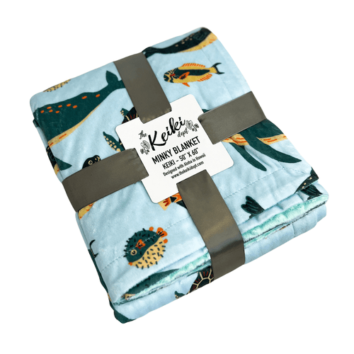 The Keiki Dept Quilts & Comforters Minky Blanket in Ocean Friends sungkyulgapa