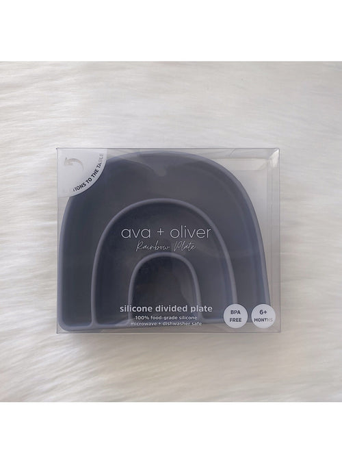 Ava + Oliver Plates Rainbow Plate in Slate sungkyulgapa