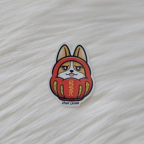 Riskit Designs Stationary Lucky Daruma Vinyl Sticker Lucky Daruma Vinyl Sticker | Riskit Design at sungkyulgapa sungkyulgapa