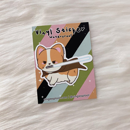 Single Sploot Stationary Jedi Corgi Sticker Jedi Corgi Sticker | Single Sploot at sungkyulgapa sungkyulgapa