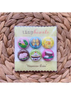 Tiny Hearts Gift Hawaiian Luau Tiny Hearts Magnet Set Foodie Magnets | Handmade Fridge Magnets | Tiny Hearts sungkyulgapa