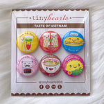 Tiny Hearts Gift Taste of Vietnam Tiny Hearts Magnet Set Foodie Magnets | Handmade Fridge Magnets | Tiny Hearts sungkyulgapa