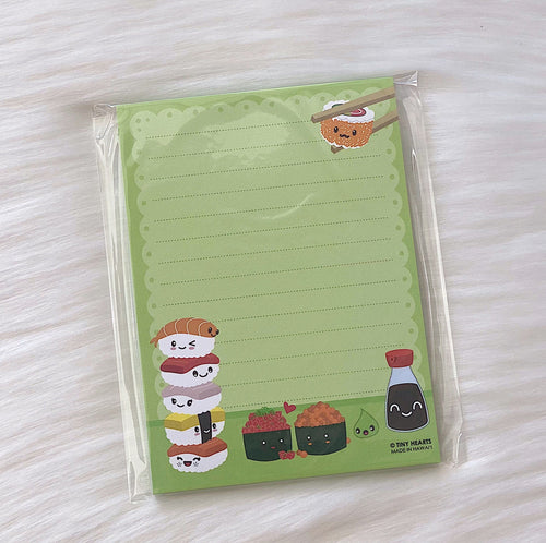 Tiny Hearts Stationary Sushi Lovers Notepad Sushi Lovers Notepad | Tiny Hearts at sungkyulgapa sungkyulgapa
