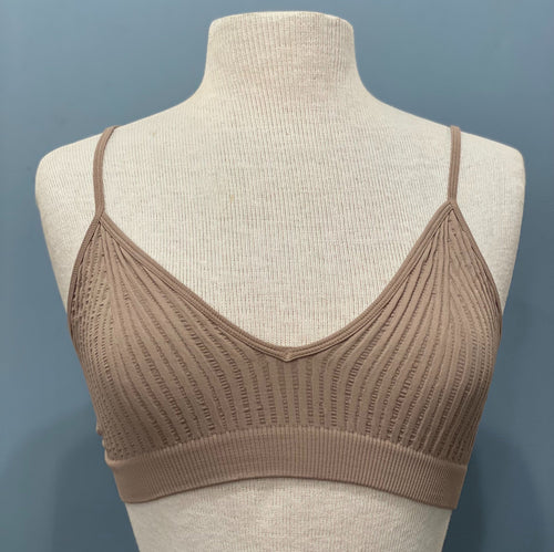 sungkyulgapa Top Ribbed V-neck Bralette sungkyulgapa