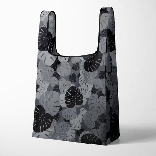 Workshop 28 Home Black and grey camo Reusable Bag in Monstera Camo Reusable Bag | Workshop 28 at sungkyulgapa sungkyulgapa