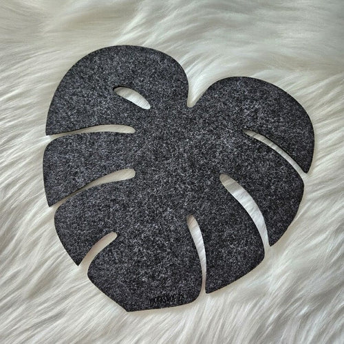 Workshop 28 Home Charcoal Philodendron Felt Trivet Monstera Felt Trivet | Workshop 28 at sungkyulgapa sungkyulgapa