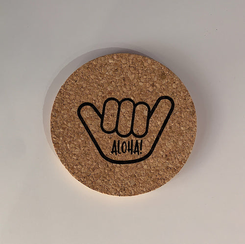 Workshop 28 Home Cork Coaster in Aloha Shaka Cork Coaster | Workshop 28 at sungkyulgapa sungkyulgapa