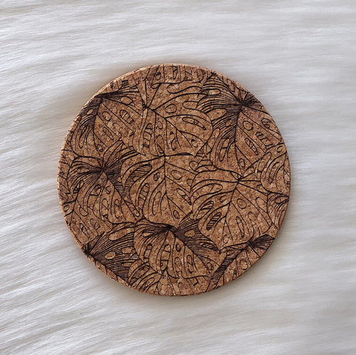 Workshop 28 Home Cork Coaster in Monstera Jungle Cork Coaster | Workshop 28 at sungkyulgapa sungkyulgapa