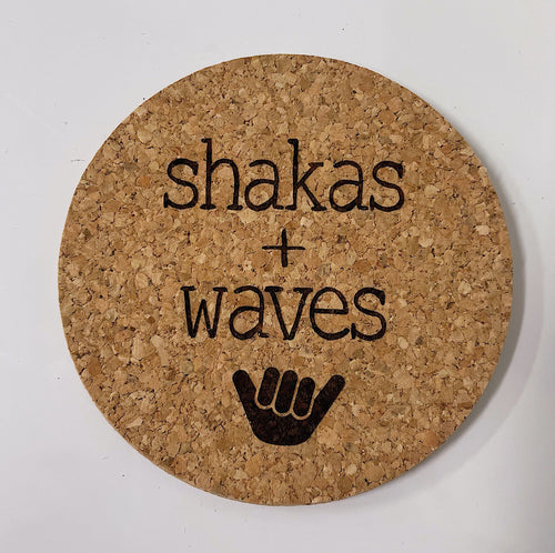 Workshop 28 Home Cork Coaster in Shaka + Waves Cork Coaster | Workshop 28 at sungkyulgapa sungkyulgapa