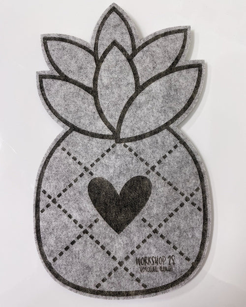 Workshop 28 Home Heather Heart Pineapple Felt Trivet Pineapple Felt Trivet | Workshop 28 at sungkyulgapa sungkyulgapa