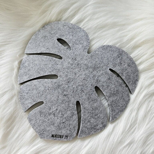 Workshop 28 Home Slate Philodendron Felt Trivet Monstera Felt Trivet | Workshop 28 at sungkyulgapa sungkyulgapa