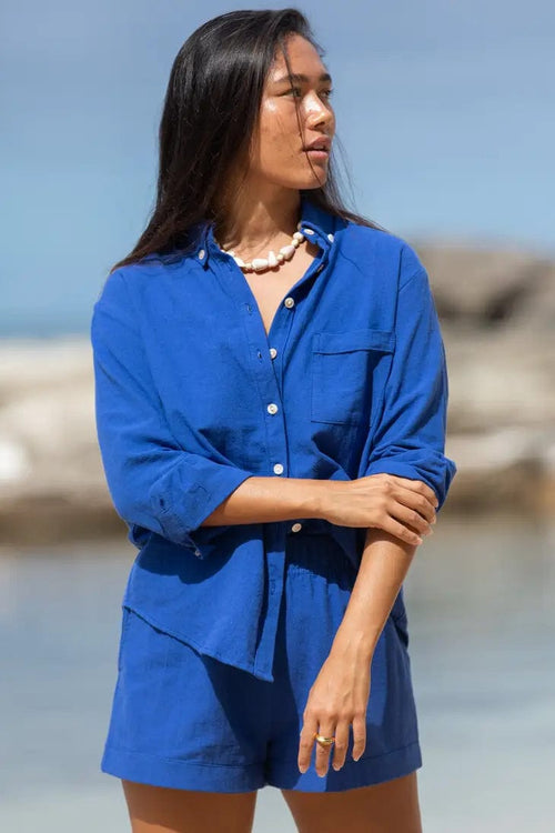 Yireh Dress A La Mode Button-Up in Kai A La Mode Button-Up in Kai | YIREH | An ethically conscious clothing brand sungkyulgapa