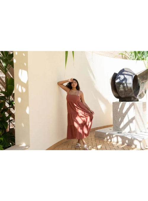 Yireh Dress Aila Dress in Terra Aila Dress in Terra | YIREH | An ethically conscious clothing brand sungkyulgapa
