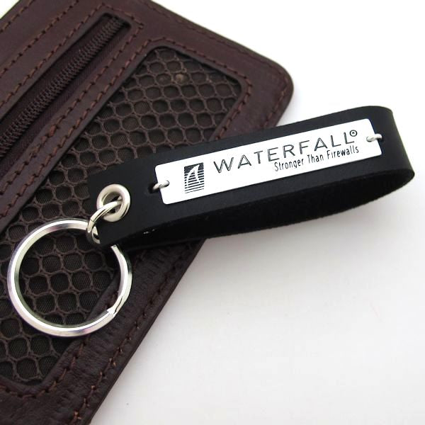 Logo engraved Keychain - Personalized Leather key chains