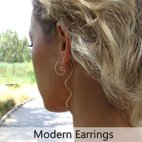 Modern Earrings for Women - Unique Earrings, Handmade earrings, Fashion earrings, lightweight earrings for her 