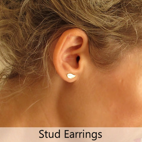 Stud Earrings - Post studs for women, minimalist studs for here, gold studs for women