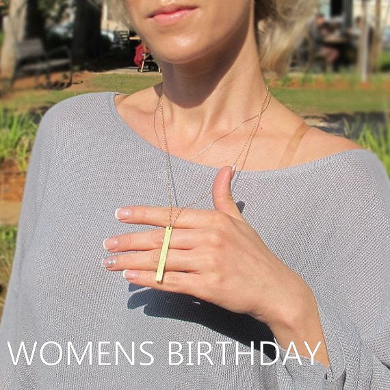 womens birthday gifts - custom engraved jewelry for her