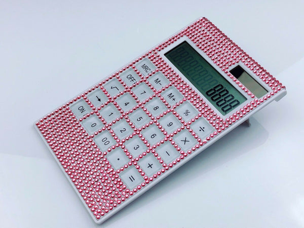 Crystal Pink Calculator 12 Digits SUMDY Calculators 
