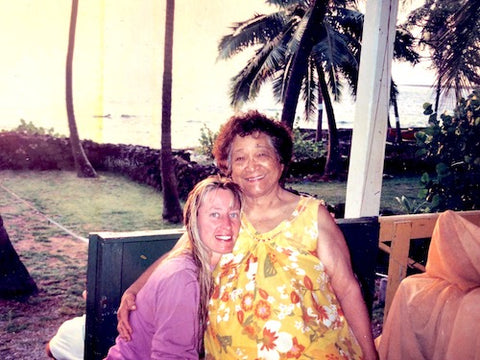 Auntie Margaret Kalehuamakanoelulu'onapali Machado and Maryann Rose Broyles in Kona