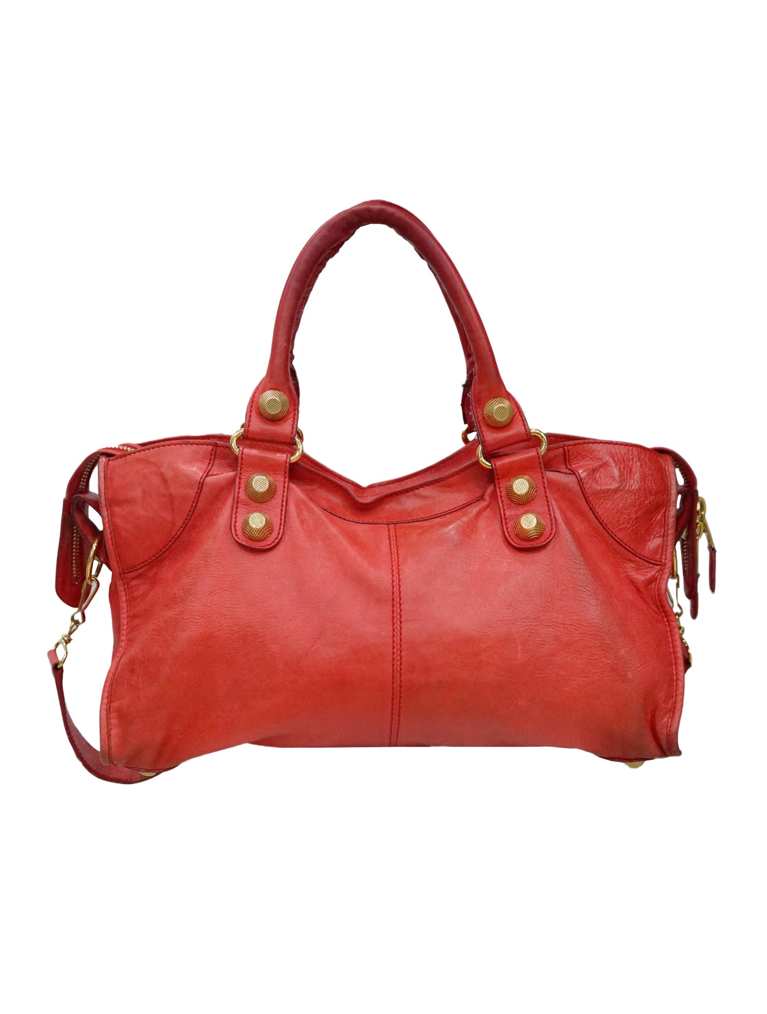 LEATHER CLASSIC CITY TOP HANDLE BAG