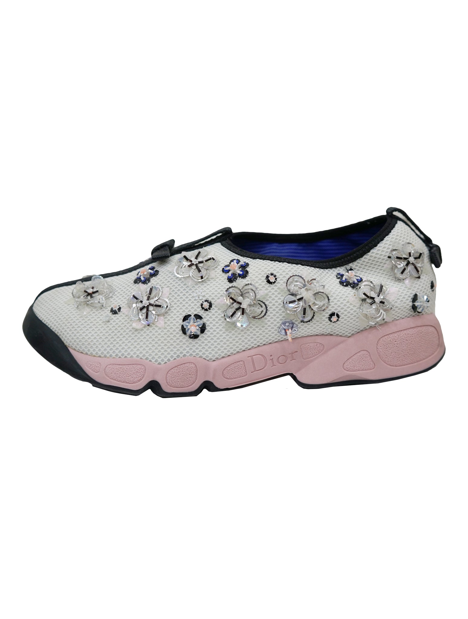WHITE SEQUINS FUSION SNEAKERS