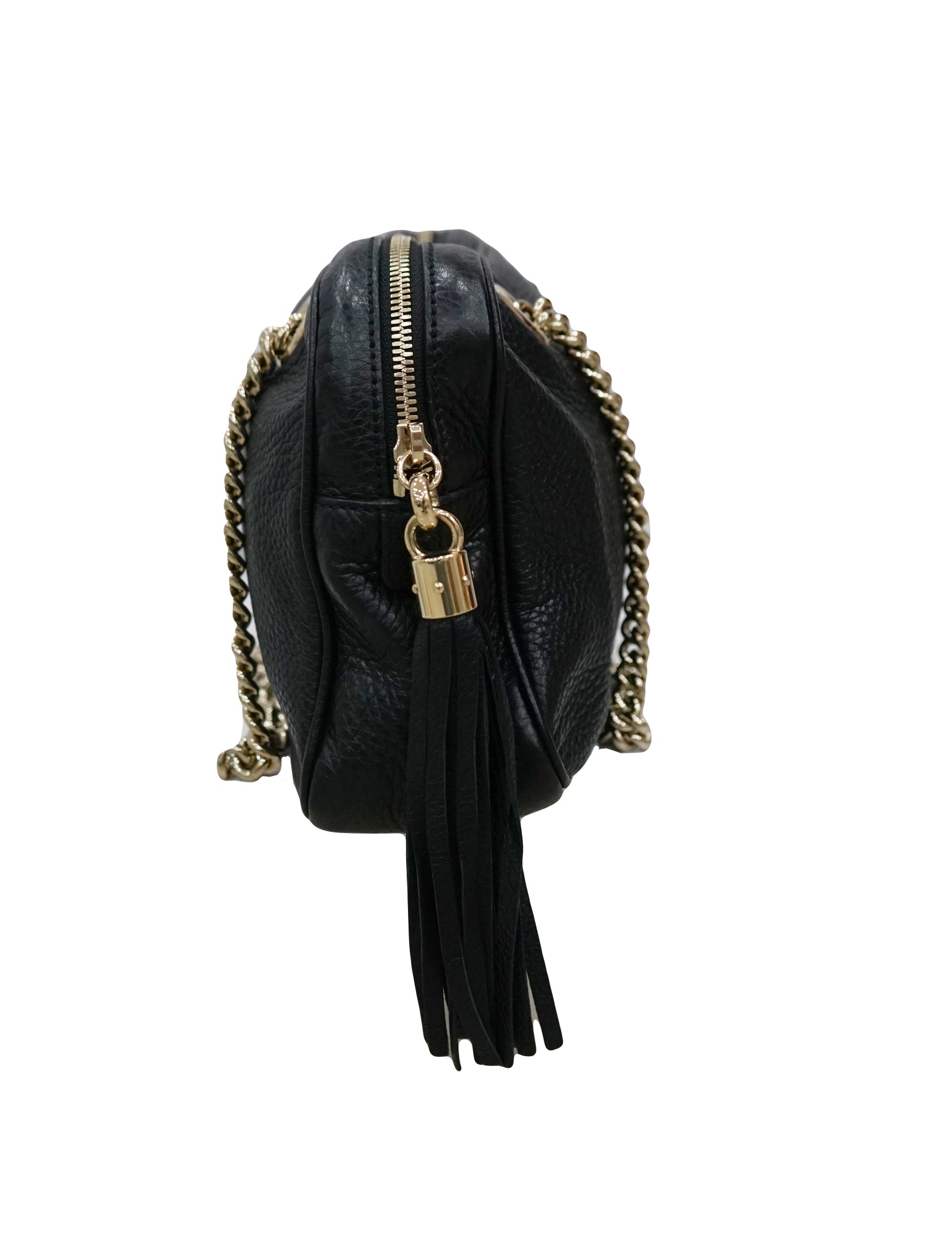 PEBBLED CALFSKIN SOHO CHAIN SHOULDER BAG