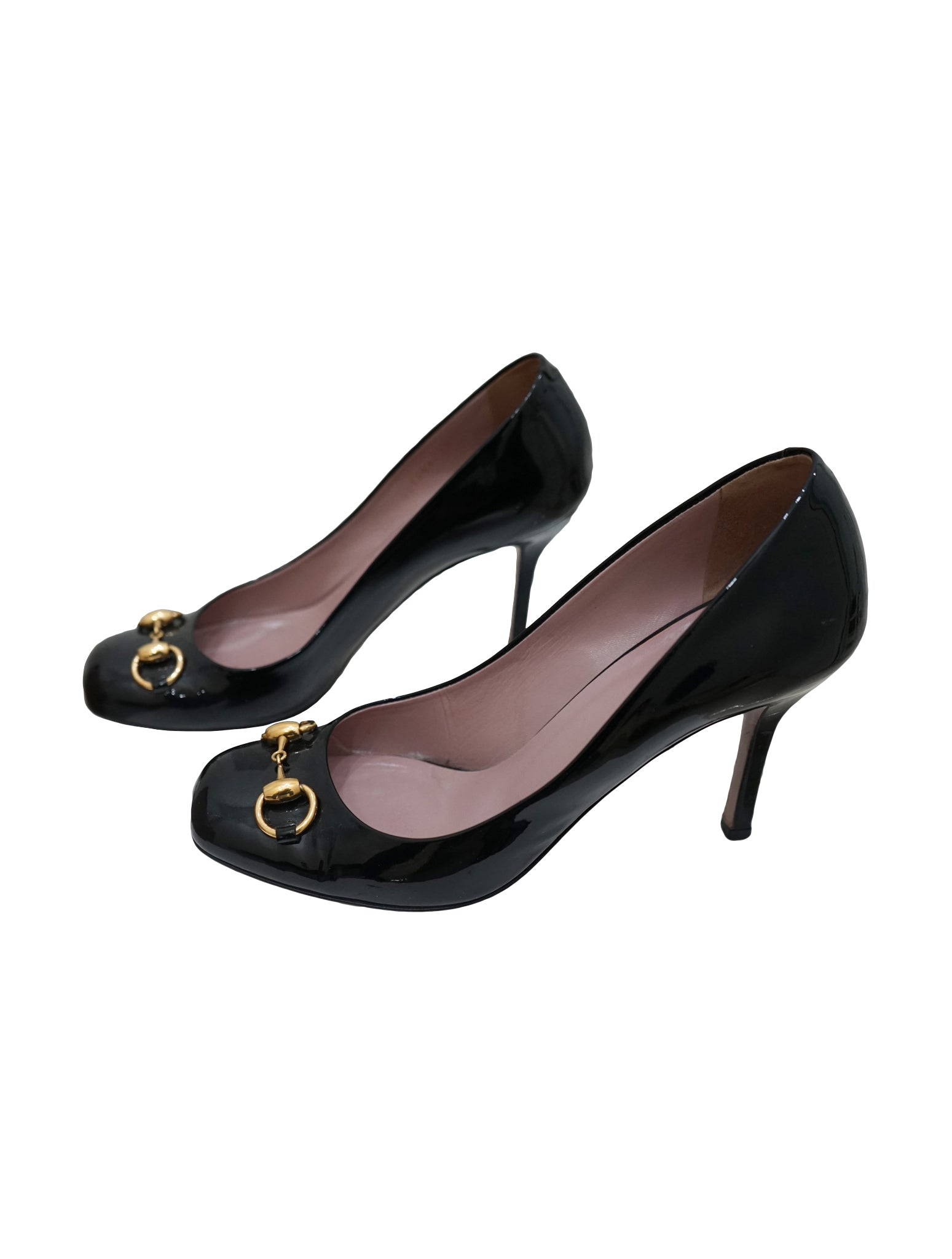 PATENT LEATHER HORSEBIT JOLENE PUMPS