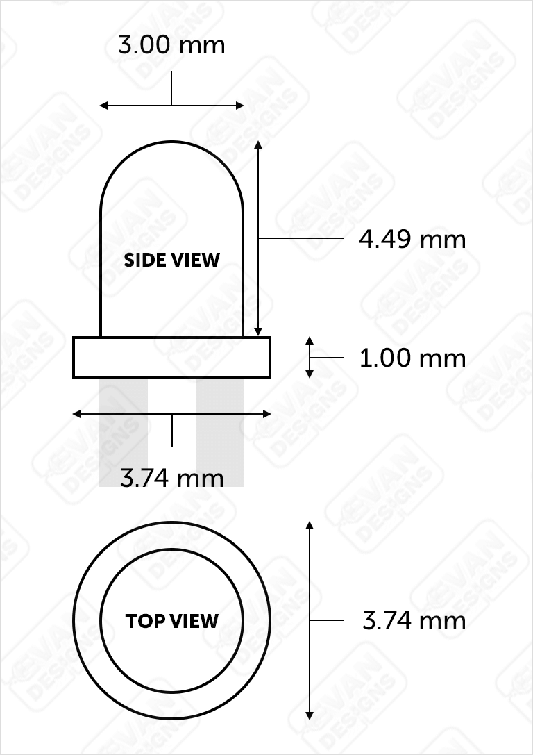 3mm LED Size Chart