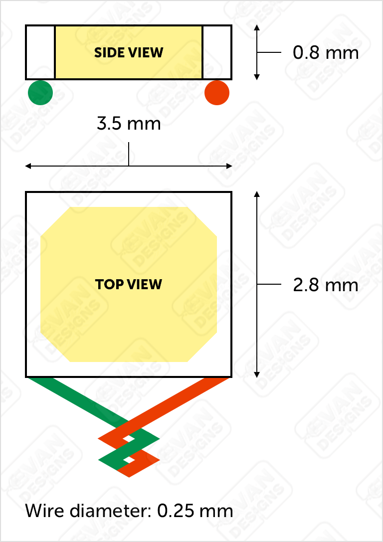 Deka Chip LED Dimensions