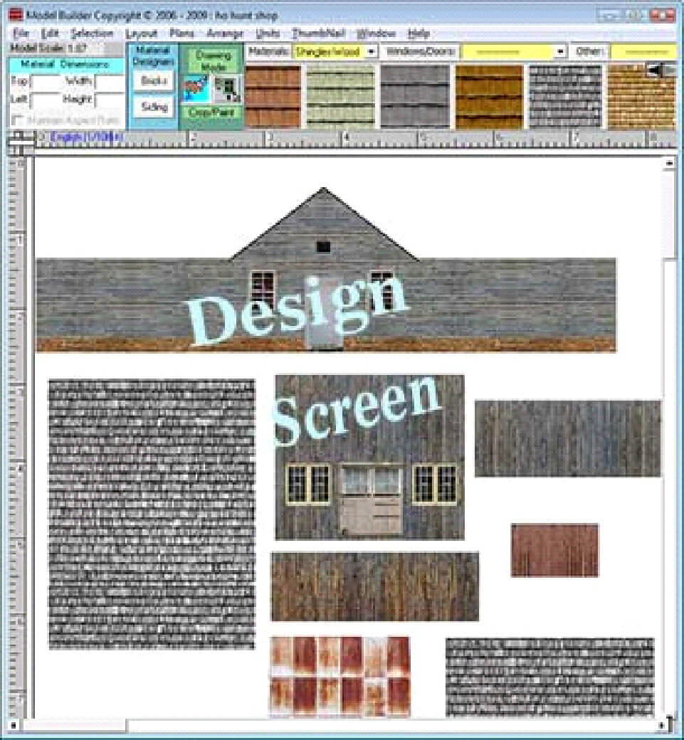 Design screen layout