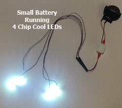 Small battery operated LEDs
