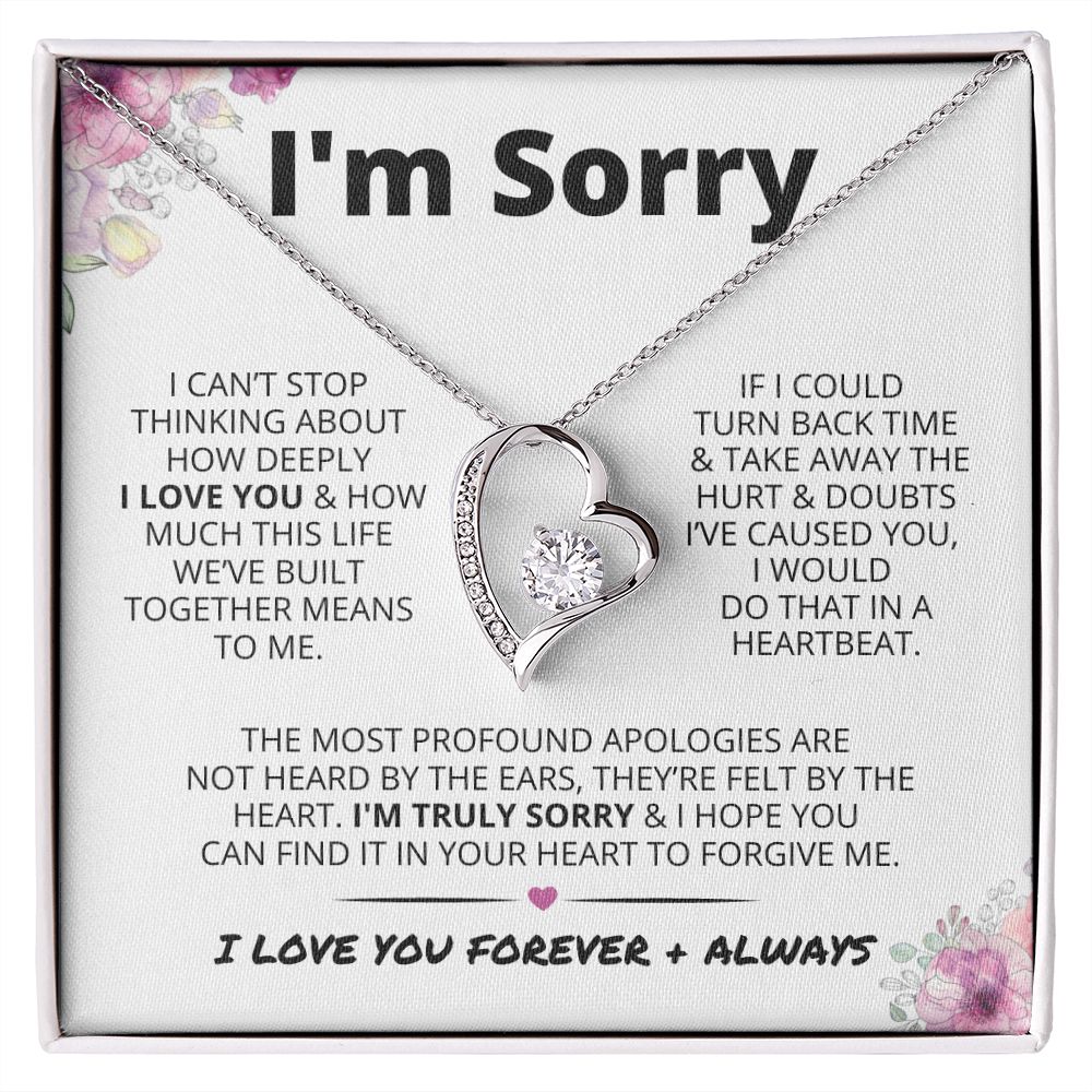 I'm Sorry | Apology Gift for Wife, Soulmate, Girlfriend | Forever ...