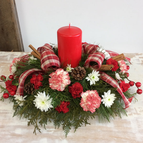 Workshop ~ Christmas Candle Table Centerpiece