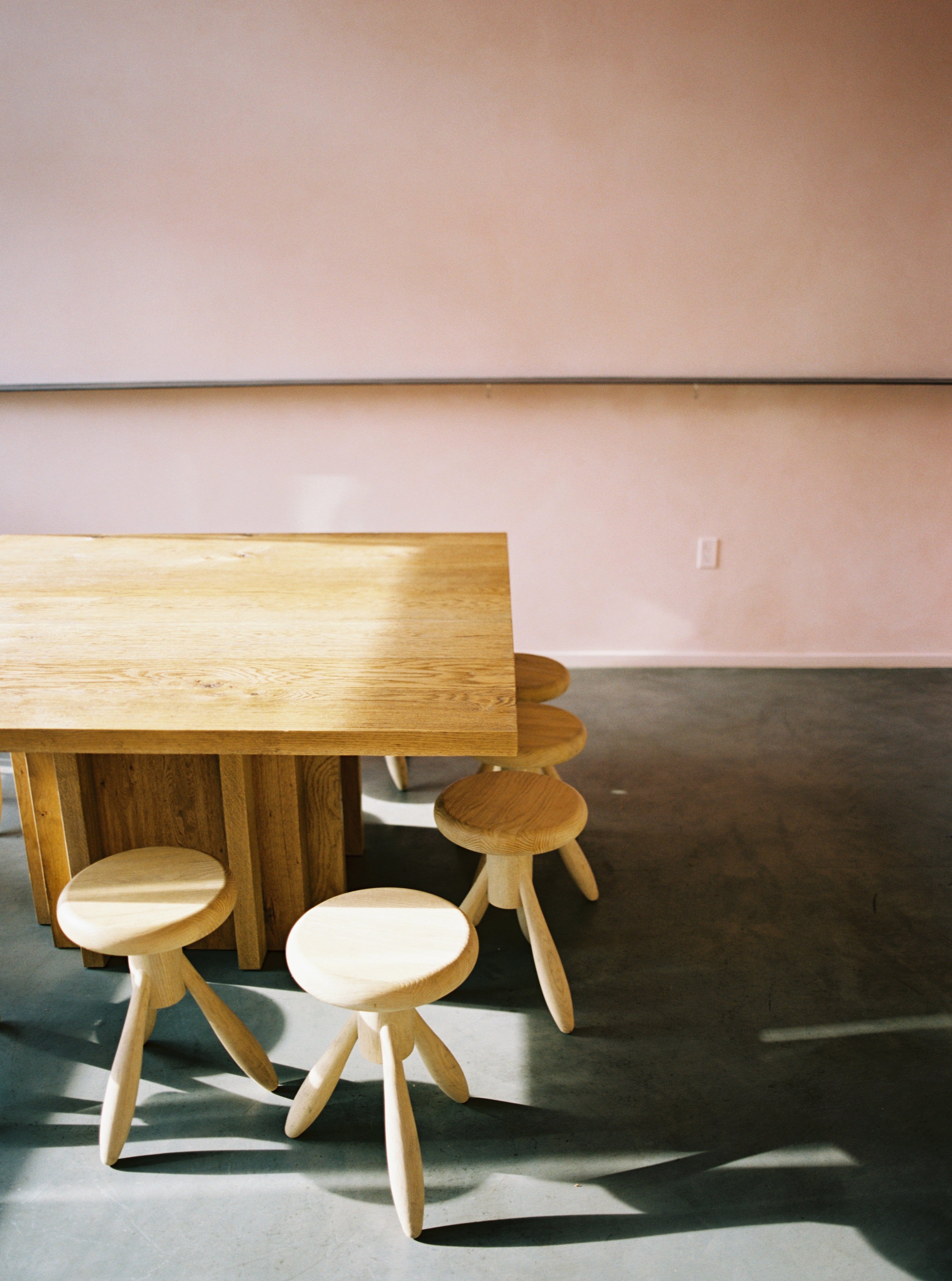 Communal table at Neighborhood Coffee in Los Angeles | Photo by Justin Chung