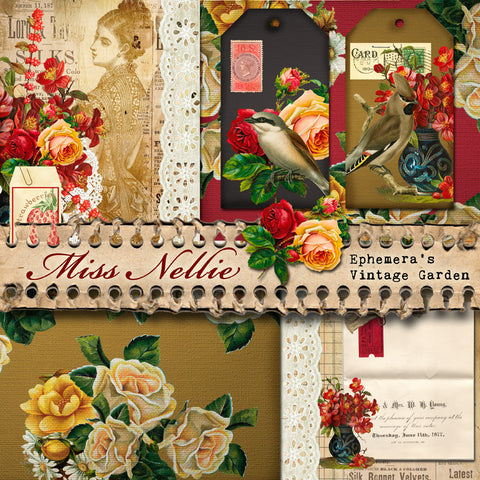 Miss Nellie (Diary) - Printable Journal Kit